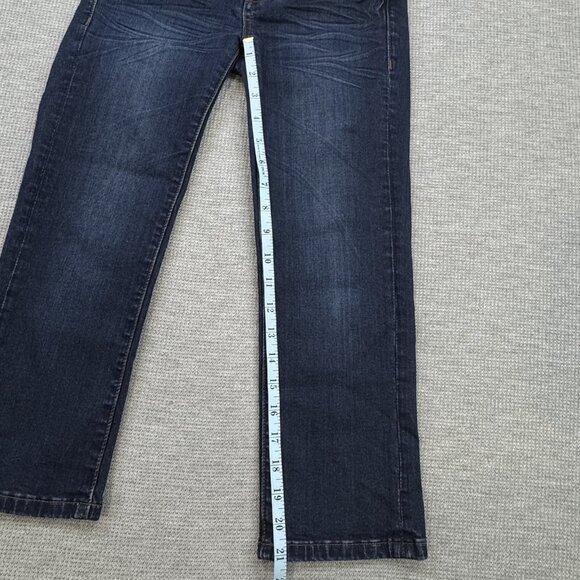 LA Idol USA Womens Blue Denim Capri Jeans Straight Leg Low Rise Size 0 W26/L18 - Picture 11 of 13